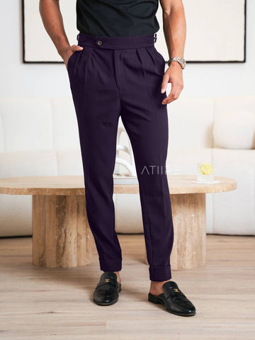 VIOLET SIGNATURE ITALIAN GURKHA PANTS BY ATIIRE